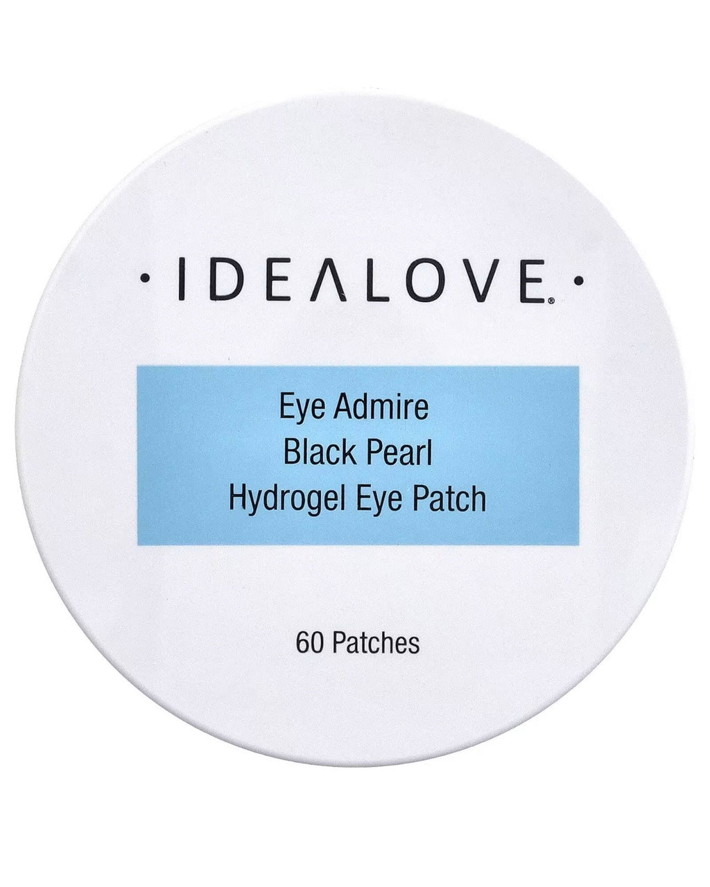 Idealove Patchs pour les yeux Eye admire à l'hydrogel et à la perle noire, 60 patchs
