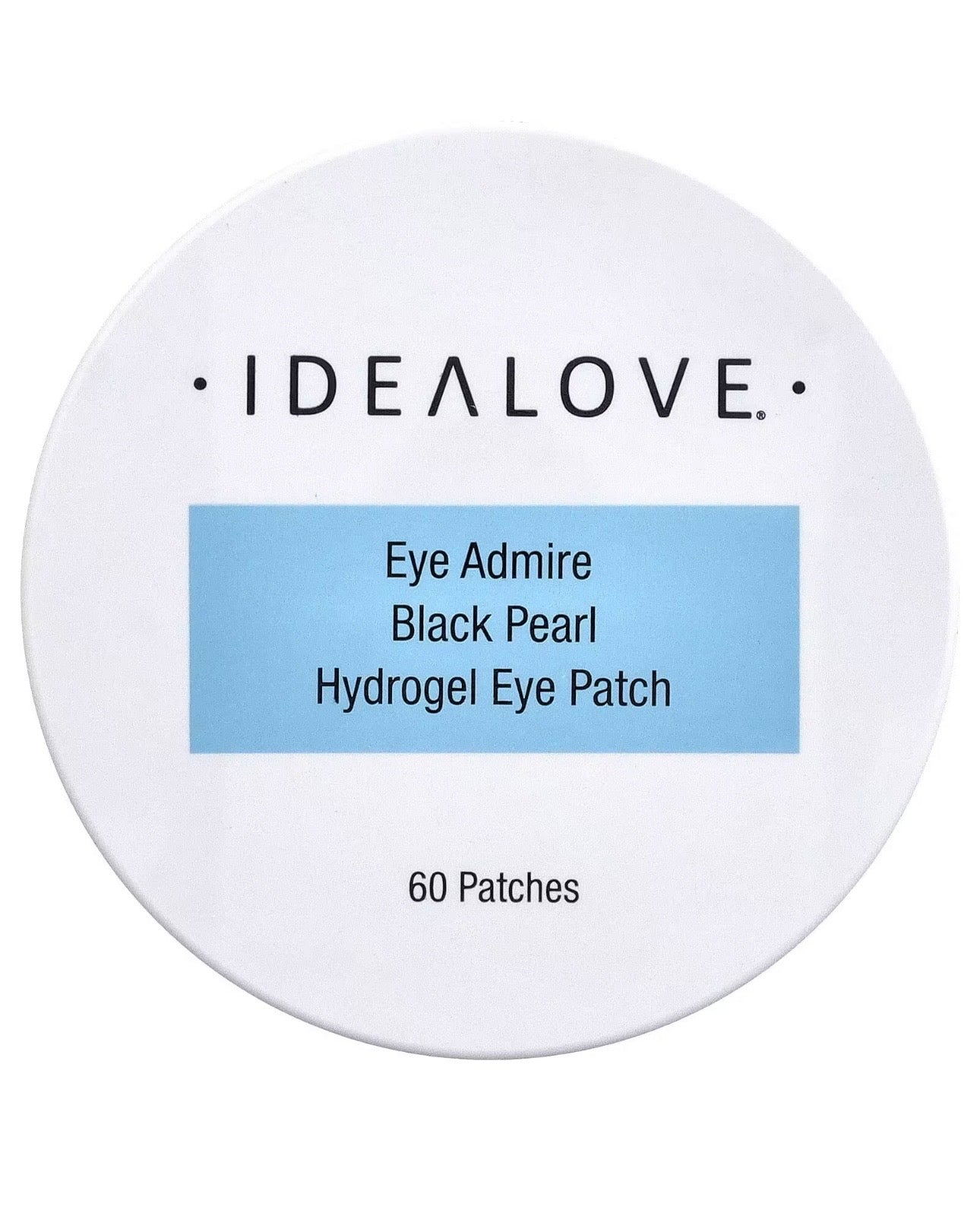Idealove Patchs pour les yeux Eye admire à l'hydrogel et à la perle noire, 60 patchs